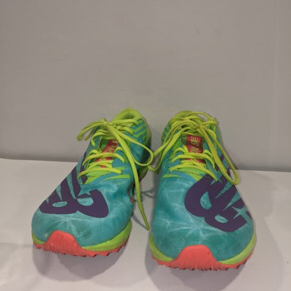 New Balance Men's XC Seven V4 Running Shoe, Pixel Green/Cyber Jade, Size 7 - Picture 1 of 9